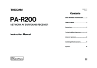 Tascam PA-R200 - Owners Manual1